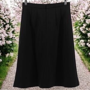 NEW Ann Taylor Black A-Line Capsule Chic Career Office Siren Mini Skirt Size 0P